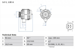 Generaator BOSCH 0 986 049 221