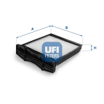 Filter,salongi&otilde;hk UFI 53.105.00