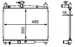 Radiaator,mootorijahutus MAHLE CR 539 000S