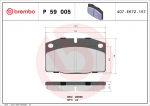 Piduriklotsi komplekt,ketaspidur BREMBO P 59 005