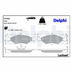 Piduriklotsi komplekt,ketaspidur DELPHI LP204