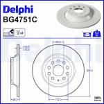 Piduriketas DELPHI BG4751C