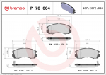 Piduriklotsi komplekt,ketaspidur BREMBO P 78 004
