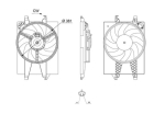 Ventilaator,mootorijahutus MAHLE CFF 730 000S