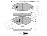 Piduriklotsi komplekt,ketaspidur METELLI 22-0253-1