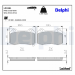 Piduriklotsi komplekt,ketaspidur DELPHI LP3281