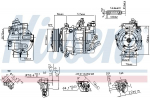 Kompressor,kliimaseade NISSENS 890754