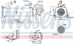 Radiaator,heitgaaside tagasijooks NISSENS 989321