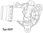 Termostaat,Jahutusvedelik BorgWarner (Wahler) 4337.105D
