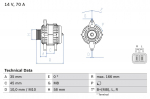 Generaator BOSCH 0 986 083 930