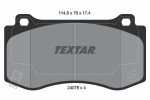 Piduriklotsi komplekt,ketaspidur TEXTAR 2407501