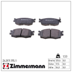Piduriklotsi komplekt,ketaspidur ZIMMERMANN 24317.175.1