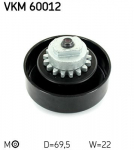 Rihmapinguti,soonrihm SKF VKM 60012