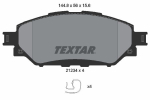 Piduriklotsi komplekt,ketaspidur TEXTAR 2123401