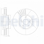 Piduriketas DELPHI BG3189