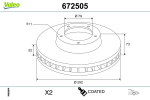 Piduriketas VALEO 672505
