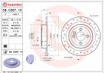 Piduriketas BREMBO 08.C307.1X