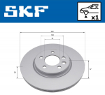 Piduriketas SKF VKBD 81403 V1