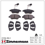 Piduriklotsi komplekt,ketaspidur ZIMMERMANN 23706.180.2