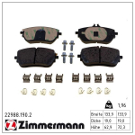Piduriklotsi komplekt,ketaspidur ZIMMERMANN 22988.190.2