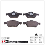 Piduriklotsi komplekt,ketaspidur ZIMMERMANN 23215.180.1