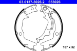Piduriklotside komplekt,seisupidur ATE 03.0137-3026.2