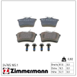 Piduriklotsi komplekt,ketaspidur ZIMMERMANN 24765.165.1