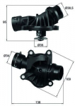 Termostaat,Jahutusvedelik MAHLE TI 234 88