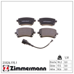 Piduriklotsi komplekt,ketaspidur ZIMMERMANN 23326.175.1