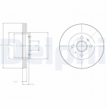Piduriketas DELPHI BG4213