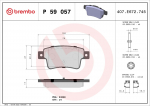 Piduriklotsi komplekt,ketaspidur BREMBO P 59 057