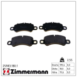 Piduriklotsi komplekt,ketaspidur ZIMMERMANN 25983.180.1