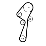 Hammasrihma komplekt CONTINENTAL CTAM CT1253K1