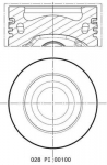 Kolvid MAHLE 028 PI 00100 002