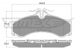 Piduriklotsi komplekt,ketaspidur TOMEX Brakes 11-48