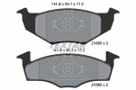 Piduriklotsi komplekt,ketaspidur TEXTAR 2186602