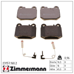 Piduriklotsi komplekt,ketaspidur ZIMMERMANN 23157.160.2