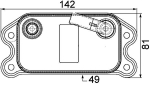 &Otilde;liradiaator,mootori&otilde;li MAHLE CLC 73 000P