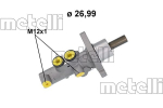 Peapiduri silinder METELLI 05-1218