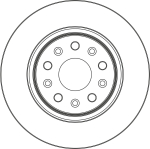 Piduriketas TRW DF6869S