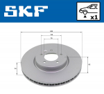 Piduriketas SKF VKBD 81273 V1