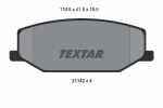Piduriklotsi komplekt,ketaspidur TEXTAR 2114202