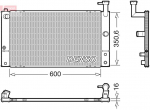Radiaator,mootorijahutus DENSO DRM50133