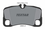 Piduriklotsi komplekt,ketaspidur TEXTAR 2445403