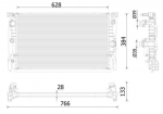 Radiaator,mootorijahutus MAHLE CR 2325 000P