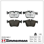 Piduriklotsi komplekt,ketaspidur ZIMMERMANN 25353.965.1