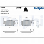 Piduriklotsi komplekt,ketaspidur DELPHI LP1865
