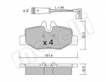 Piduriklotsi komplekt,ketaspidur METELLI 22-0576-0K