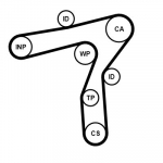 Hammasrihma komplekt CONTINENTAL CTAM CT1241K1
