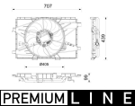 Ventilaator,mootorijahutus MAHLE CFF 664 000P